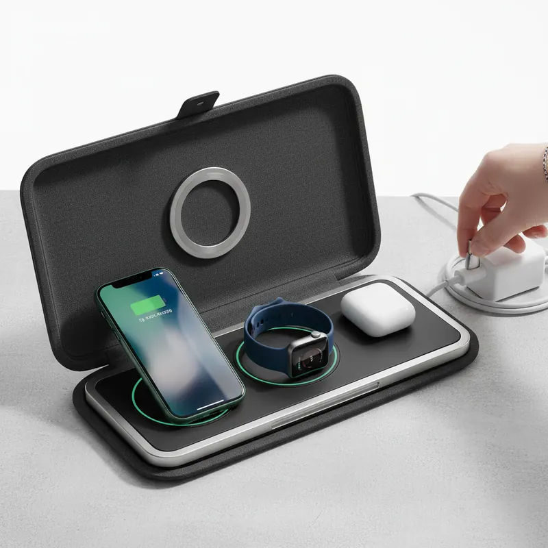 3-in-1 Travel Charger with MagSafe image 3